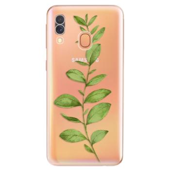 Odolné silikonové pouzdro iSaprio - Green Plant 01 - Samsung Galaxy A40