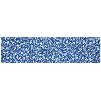 Kék mintás asztali futó, 33 x 130 cm