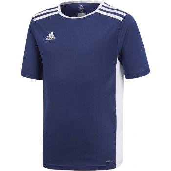 adidas ENTRADA 18 JERSEY Chlapecký fotbalový dres, tmavě modrá, velikost