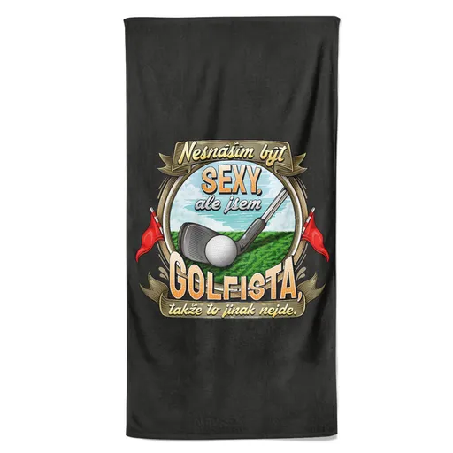 Osuška Sexy golfista (Velikost osušky: 70x140cm)