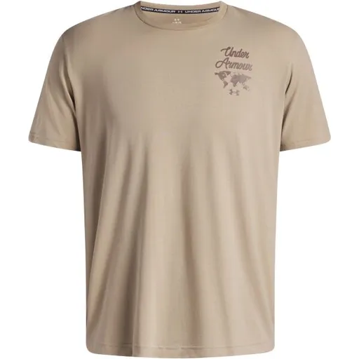 Under Armour SPORTS WORDMARK Pánské tričko, béžová, velikost L