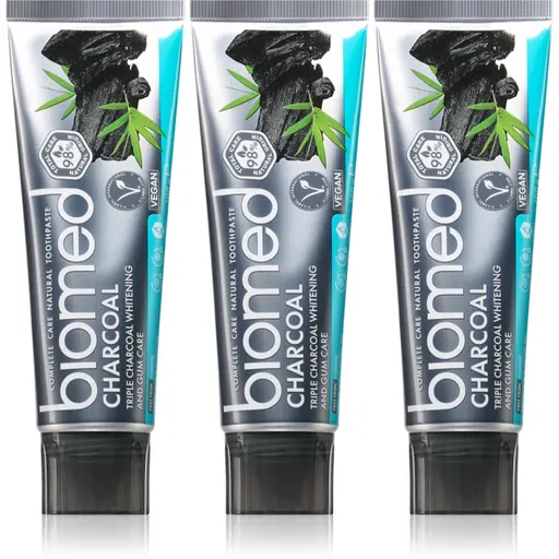 Biomed Charcoal bělicí zubní pasta s aktivním uhlím