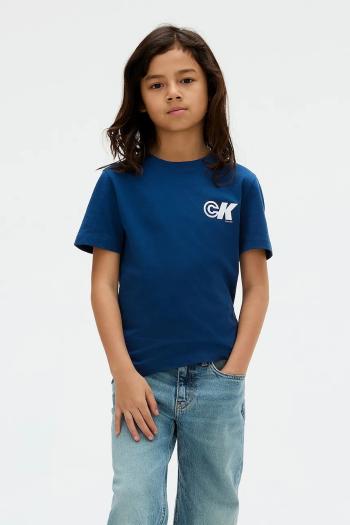 Detské bavlnené tričko Calvin Klein Jeans s potlačou, IB0IB02544