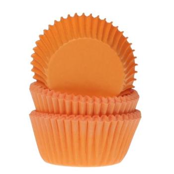 Cakesupplies Mini košíčky na muffiny oranžové 60 ks