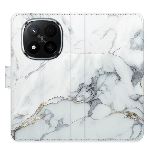 Flipové pouzdro iSaprio - SilverMarble 15 - Xiaomi Redmi Note 14 Pro 5G/14 Pro+ 5G