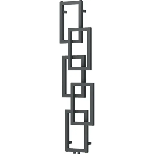 MEXEN Grid otopný žebřík/radiátor dekorativní 1360 x 390 mm, 349 W, antracit W215-1360-390-00-66