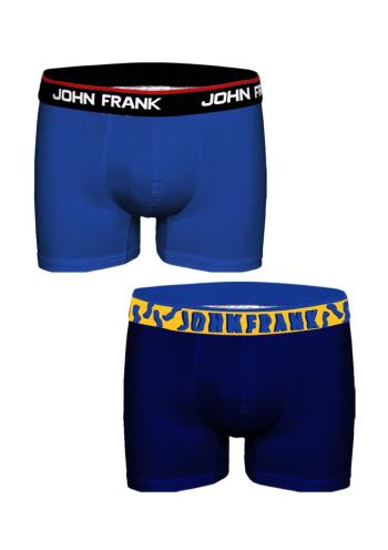 Pánské boxerky John Frank JF2BHYPE04 2 pack M Modrá