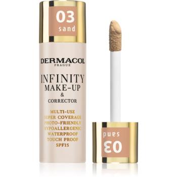 Dermacol Infinity vysoce krycí make-up SPF 15 odstín 03 Sand 20 g