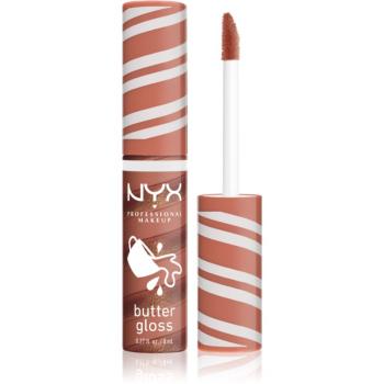 NYX Professional Makeup Holiday Butter Gloss lesk na rty odstín 02 Hot Cocoa Swirl 8 ml