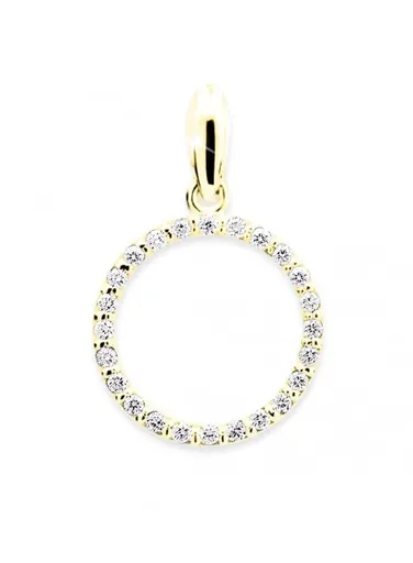 Cutie Diamonds Přívěsek ze žlutého zlata s diamanty Kroužek DZ6270-1979-40-00-X-1
