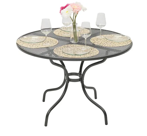 DEOKORK Kovový stůl kulatý ø 90 cm