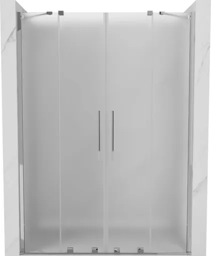 MEXEN/S Velar Duo posuvné sprchové dveře 150, dekor, chrom 871-150-000-32-01