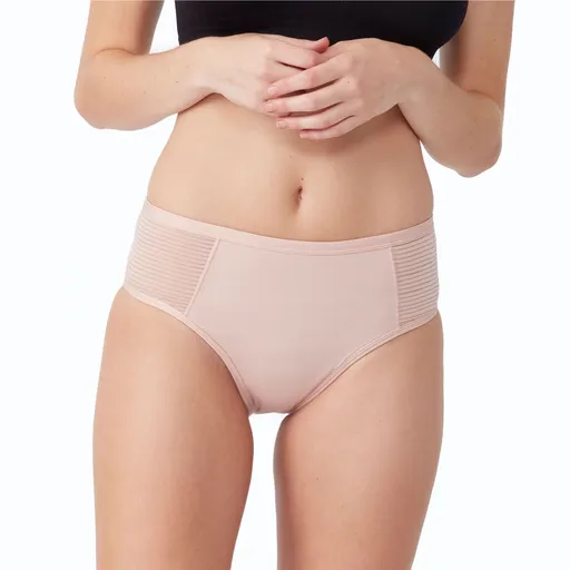 Love Luna Menstruační kalhotky LUXE Midi Putty Pink (LOVE016PP) XXL