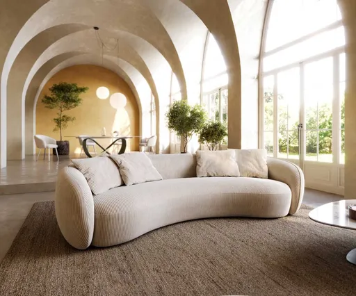 Pohovka Larna 260x120 cm manšestr béžová