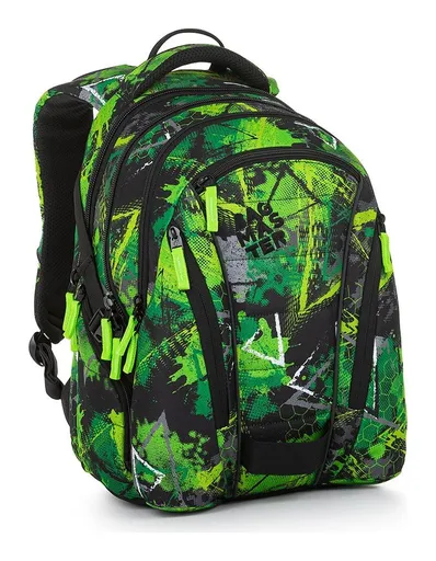 Školní set Bagmaster BAG 23 A Set Green/black/grey