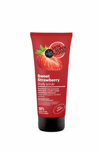 Organic Shop Tělový peeling Sladká jahoda Skin Super Good (Body Scrub) 200 ml