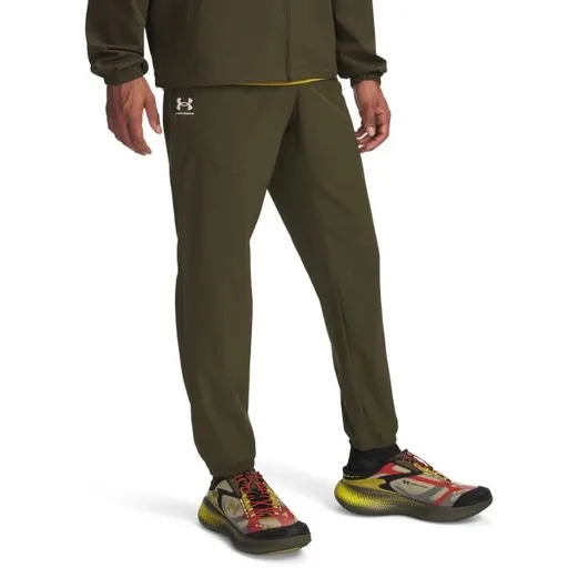 Under Armour VIBE WOVEN JOGGER Pánské tepláky, khaki, velikost M