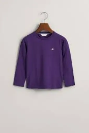 TRIČKO GANT SHIELD LS T-SHIRT PANSY PURPLE