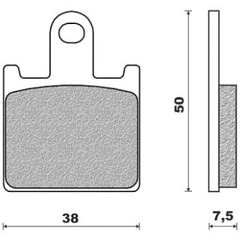 NEWFREN brzdové destičky (směs ROAD TOURING SINTERED) (2ks) M502-761 (M502-761)