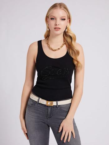 Guess dámský černý top - XS (JBLK)