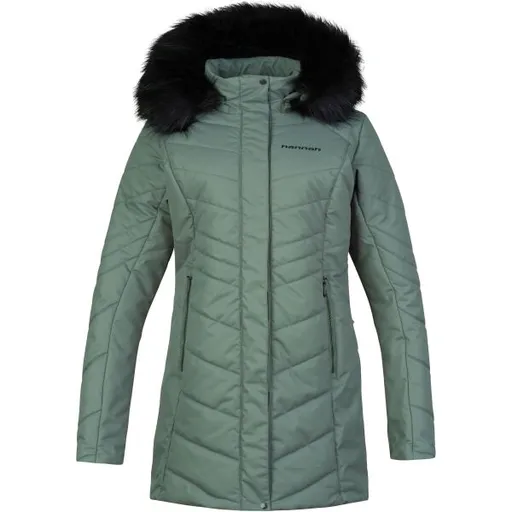 Hannah MARETA II Dámský zimní kabát, zelená, velikost