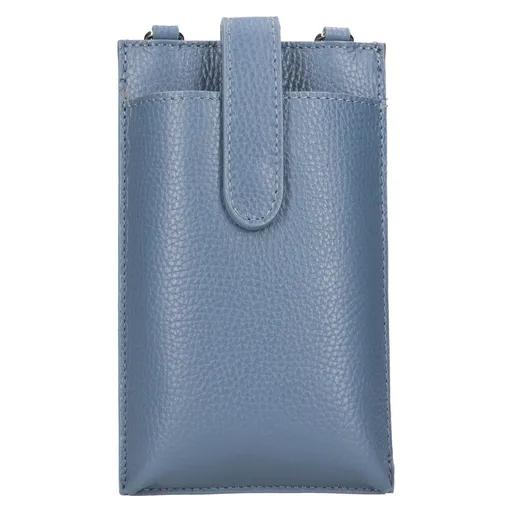 Dámská kožená kabelka na mobil a doklady Italia Dita - modrá