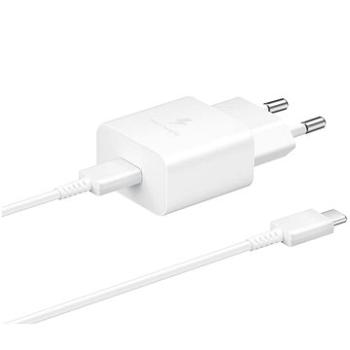 Samsung Nabíječka s USB-C portem (15W) bílá (EP-T1510XWEGEU)