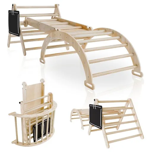 Dětská lezecká sestava 4v1, vnitřní, ve stylu Montessori