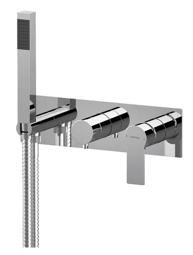 SAPHO PAX podomítková sprchová/vanová baterie s ruční sprchou, 2 výstupy, chrom XA52