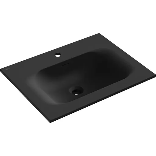 MEXEN Vela umyvadlo zapuštěné do desky 61 x 46,5, černá mat 25236071