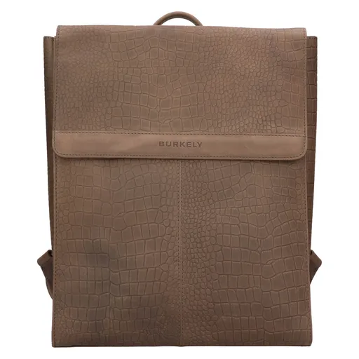 Dámský kožený batoh Burkely Lenke - hnědo-šedá