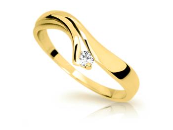 Cutie Diamonds Jemný prsten ze žlutého zlata s diamanty DZ6886-1853-10-X-1 61 mm