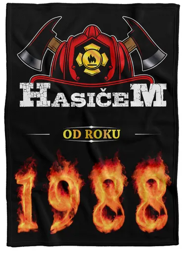 Deka Hasičem od roku (rok: 1988, Podšití beránkem: NE)