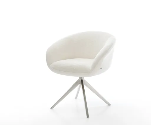 Jídelní židle Vinka-Flex s područkami bouclé měkký béžová