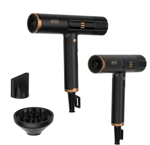 Bravo Profi vysoušeč vlasů B-5007 Via s BLDC motorem a sklopnou rukojetí Barva: Černá