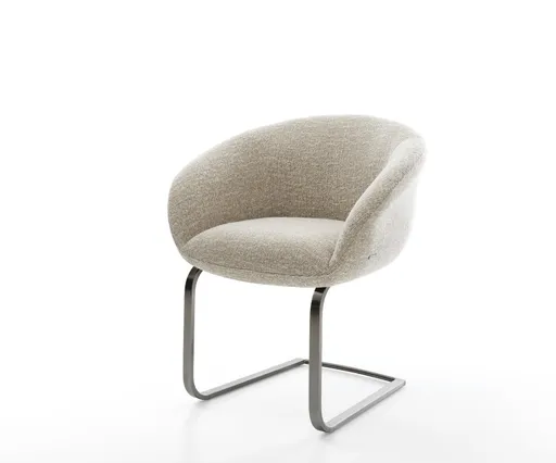 Jídelní židle Vinka-Flex s područkami látka Měkký béžová