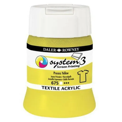 Sítotisková barva na textil System3 – 675 Process Yellow