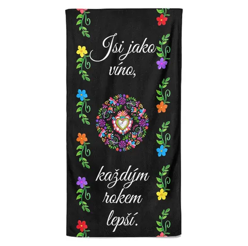 Osuška Jsi jako víno (Velikost osušky: 100x170cm)