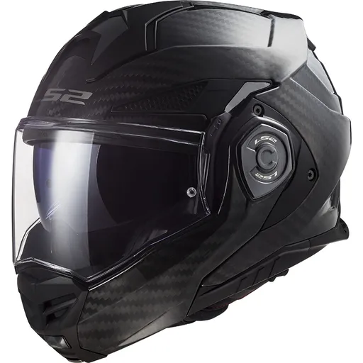 Překlopná moto přilba LS2 FF901 Advant X Solid Carbon P/J XS (53-54)