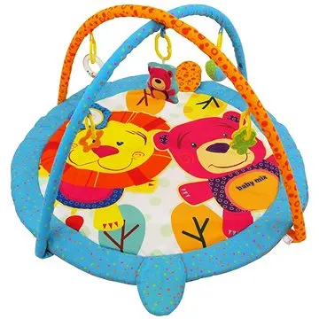 BABY MIX hrací deka s hrazdou - Lev a Méďa (5902216911529)