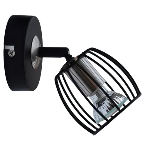 Nástěnná lampa 1X3W LED GU10 matná černá+saténová ZONK