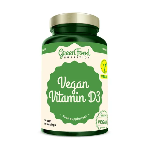 GreenFood Vegan Vitamin D3 90 kapslí