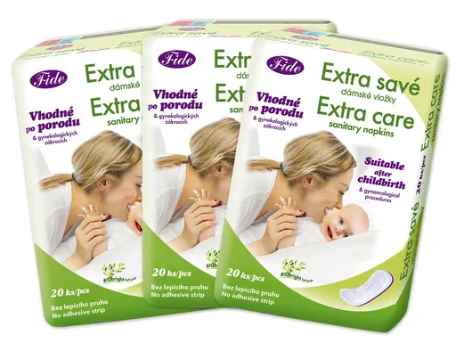 FIDE Poporodní vložky FIDE -  bal. 3 x 20ks - extra savé, prodyšné