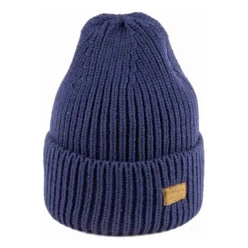 Finmark WINTER HAT Zimní pletená čepice, tmavě modrá, velikost UNI