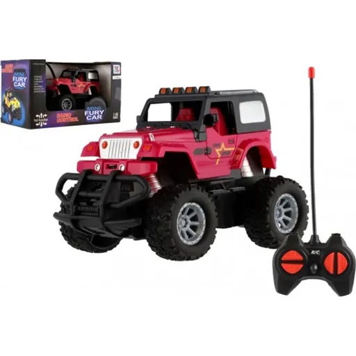 RC auto terénní 14 cm 27MHz červené