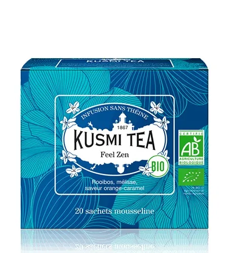 Kusmi Tea Feel Zen 20 mušelínových sáčků, 40 g