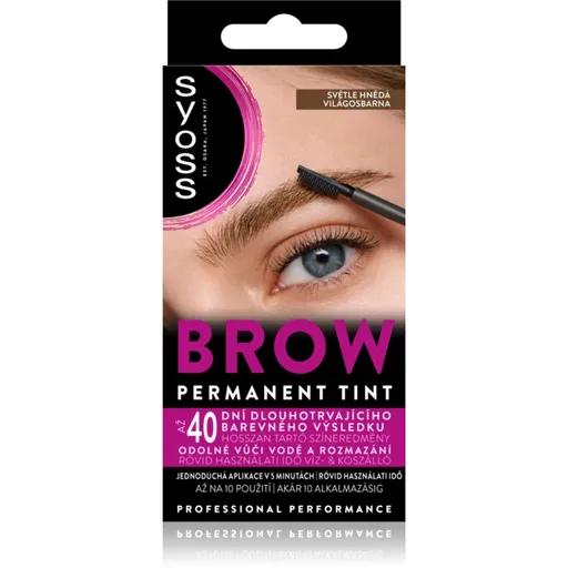 Syoss Brow Tint barva na obočí odstín Světle hnědá 10 ml