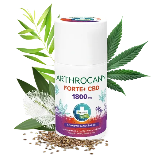 ARTHROCANN konopný masážní gel FORTE+1800 mg CBD - 90 ml - Annabis