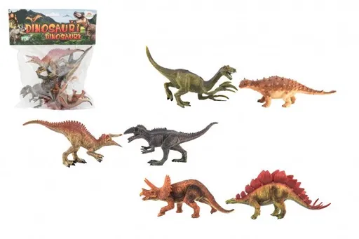 Dinosaurus plast 15 - 16 cm 6 ks