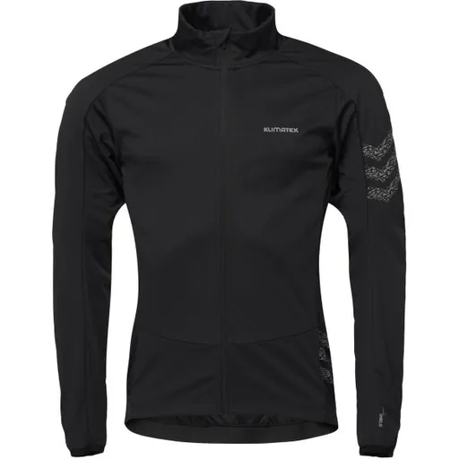 Klimatex MADRI Pánská větruodolná cyklistická bunda, černá, velikost